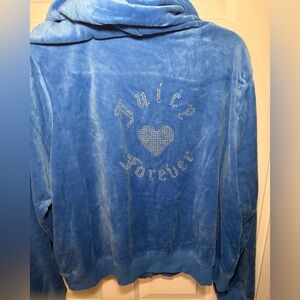 2/$35 Forever 21 x Juicy Couture Blue Women's Velour Jacket- 2x